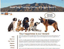 Tablet Screenshot of gooddogtraining.com